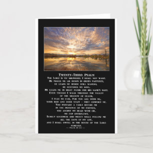 Dreiundzwanzigstes Psalm-Gebet Karte