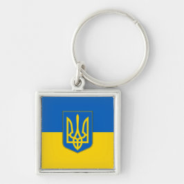 Dreizack der Flagge der Ukraine Schlüsselanhänger