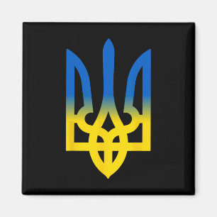 Dreizack ukrainisch Wolodymyr Selenskyj Präsident Magnet