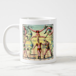 Dreizehn Männer bei Akrobatik Jumbo-Tasse