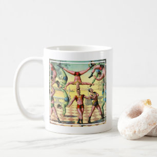 Dreizehn Männer bei Akrobatik Kaffeetasse