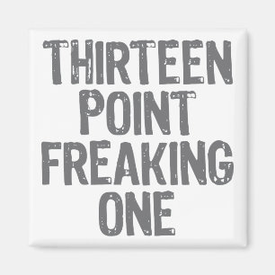 dreizehn Punkt, der einen Magneten ausflippt Magnet