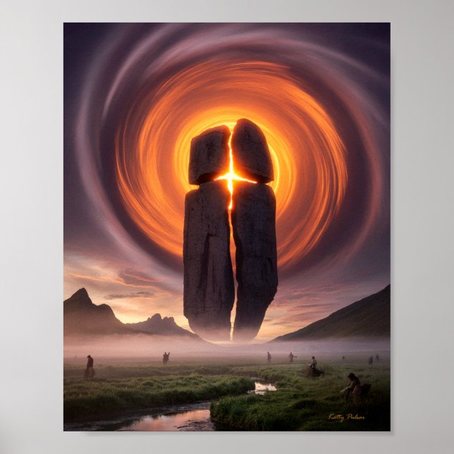 Dreizehn Symbole: Solar Cross Poster Print (Vorne)
