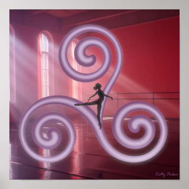 Dreizehn Symbole: The Triskele Poster Print (Vorne)