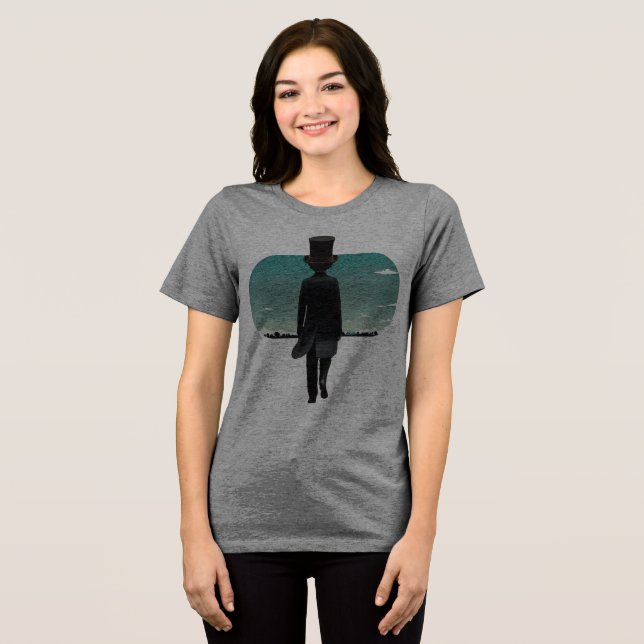 Drempelhut-Spaziergang Tri-Blend Shirt (Vorderseite voll)