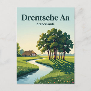 Drentsche Aa Nationalpark Niederlande Postkarte