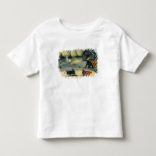 Dreschen des Bodens in einem georgischen Land Kleinkind T-shirt