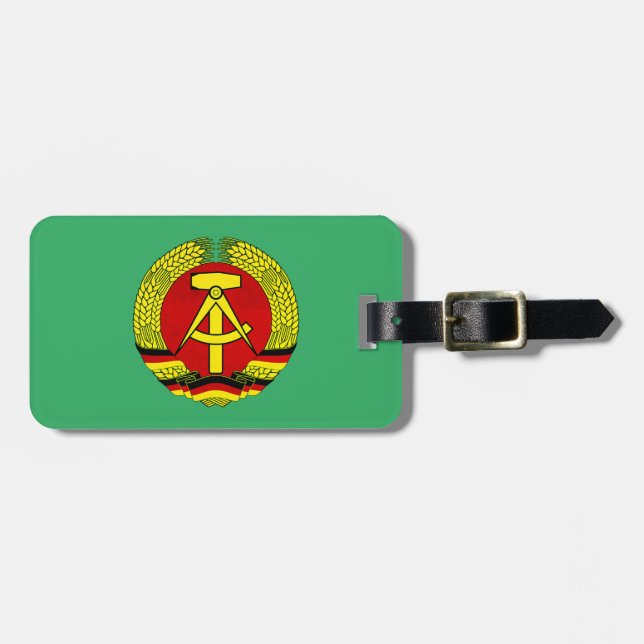 Dresden, DDR, Dresden, Deutschland - Ossi Gepäckanhänger (Vorderseite horizontal)