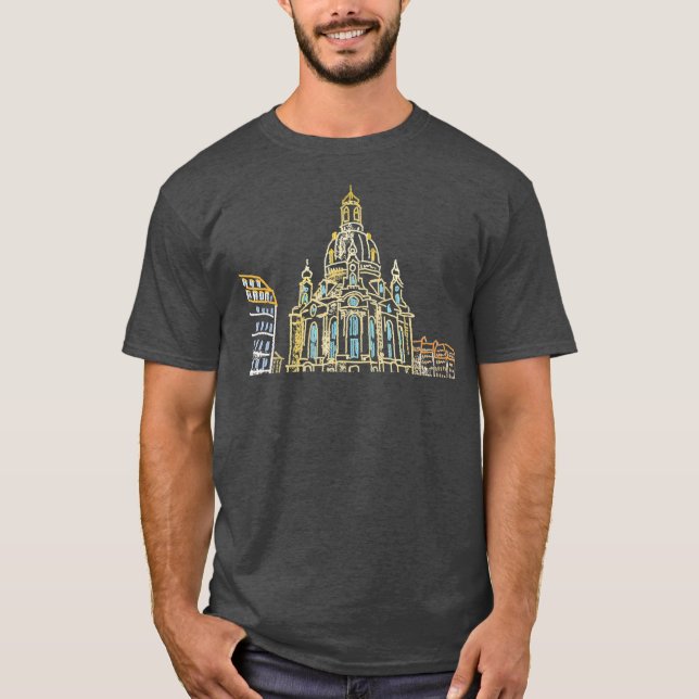 Dresden Deutschland Einzigartiges Kunsthandwerk Mä T-Shirt (Vorderseite)