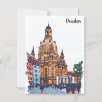 Dresden Deutschland Frauenkirche Stadtansicht