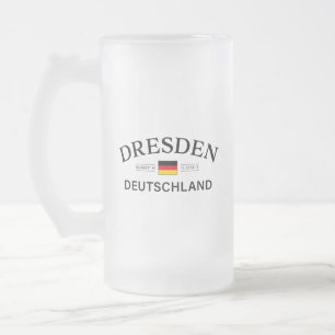 Dresden Deutschland Koordinaten Deutsch Mattglas Bierglas