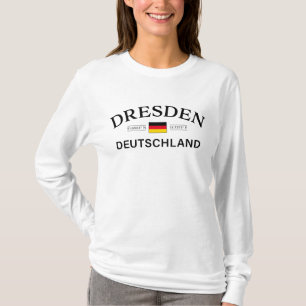 Dresden Deutschland Koordinaten Deutsch T-Shirt
