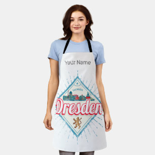 Dresden Deutschland Sachsen Retro Skyline Vintag Schürze