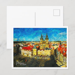 Dresden Deutschland Schöne Öllandschaft Postkarte