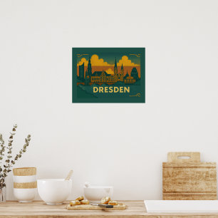 Dresden Deutschland Stadt Kunst Poster