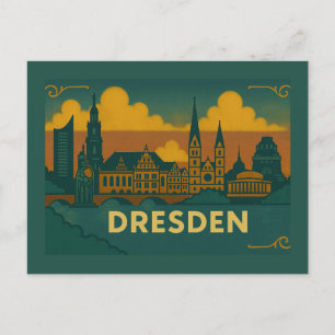 Dresden Deutschland Stadt Kunst Postkarte