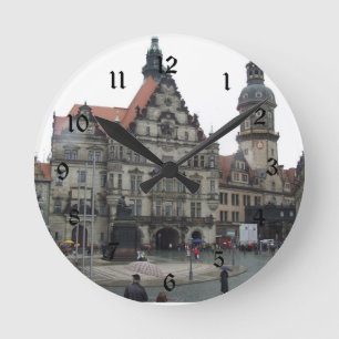 Dresden Deutschland-Wall-Uhr Runde Wanduhr