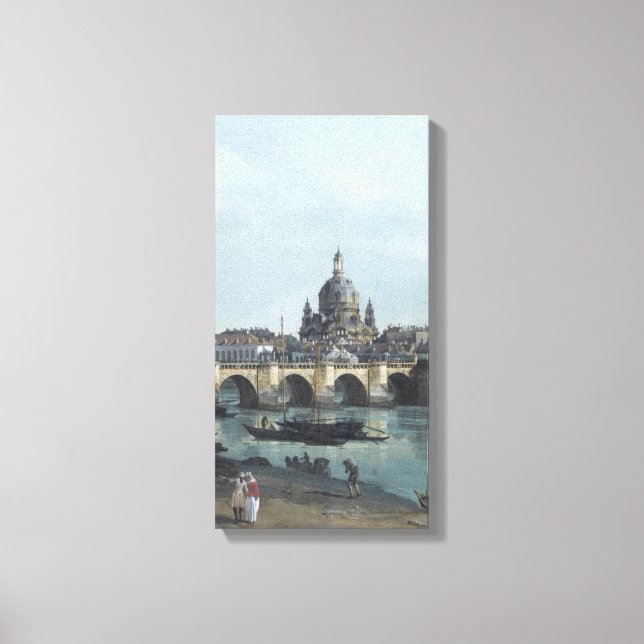 Dresden Elbufer Vedute – Canaletto – Bellotto Leinwanddruck (Vorderseite)