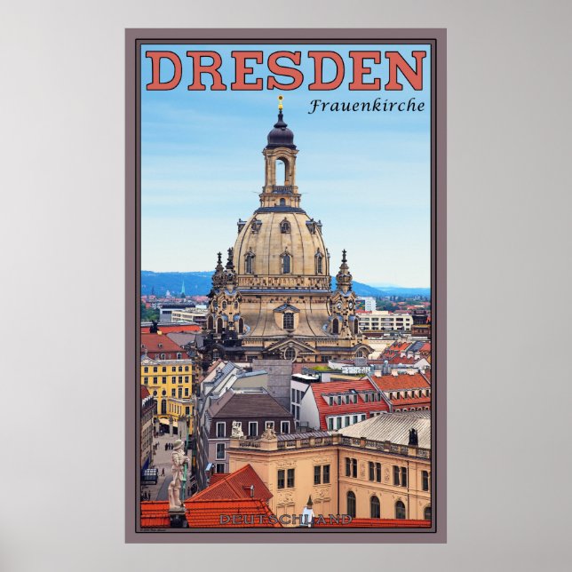 Dresden Frauenkirche Poster (Vorne)