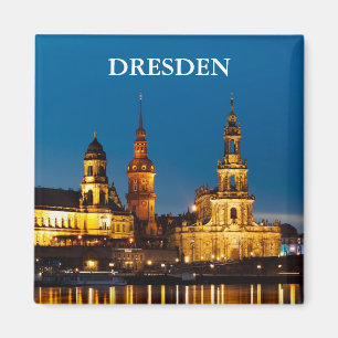 Dresden nachts magnet
