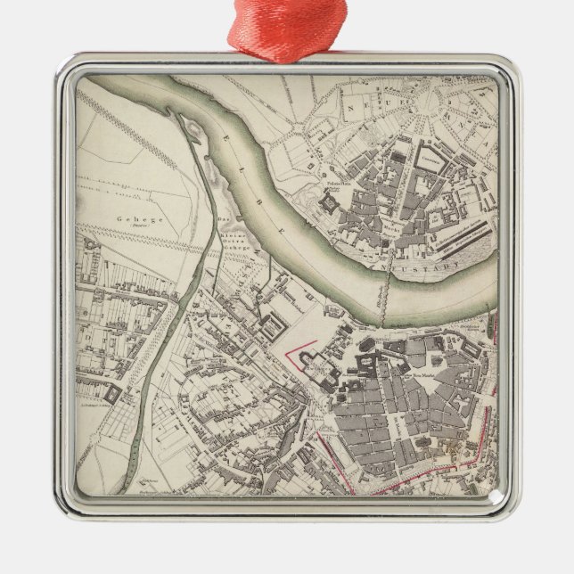 Dresden Ornament Aus Metall (Vorne)