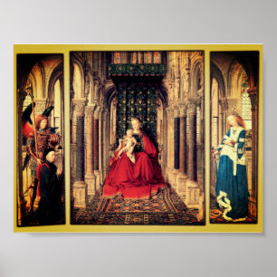 Dresden Triptych (von Jan van Eyck, 1437) Poster