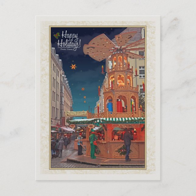 Dresden - Weihnachtsspyramid - HH Postkarte (Vorderseite)