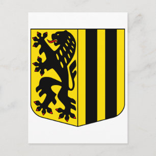 Dresdner Coat Arms offiziell Deutschland Sachsen-S Postkarte