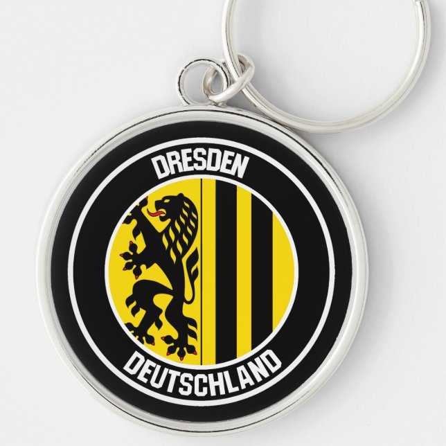 Dresdner RundEmblem Schlüsselanhänger (Vorne)