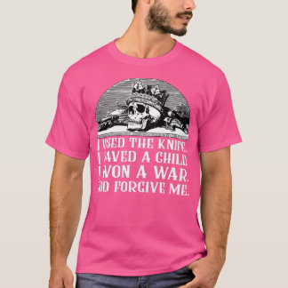 Dresdner Zitat, das ich mit dem Messer benutzte T-Shirt