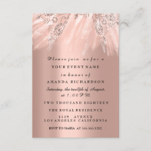 Dress Brautparty Sweet 16. 15. Rose Blush Einladung