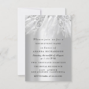 Dress Bridal Sweet 16. 15. Wedding Silver Gray Einladung