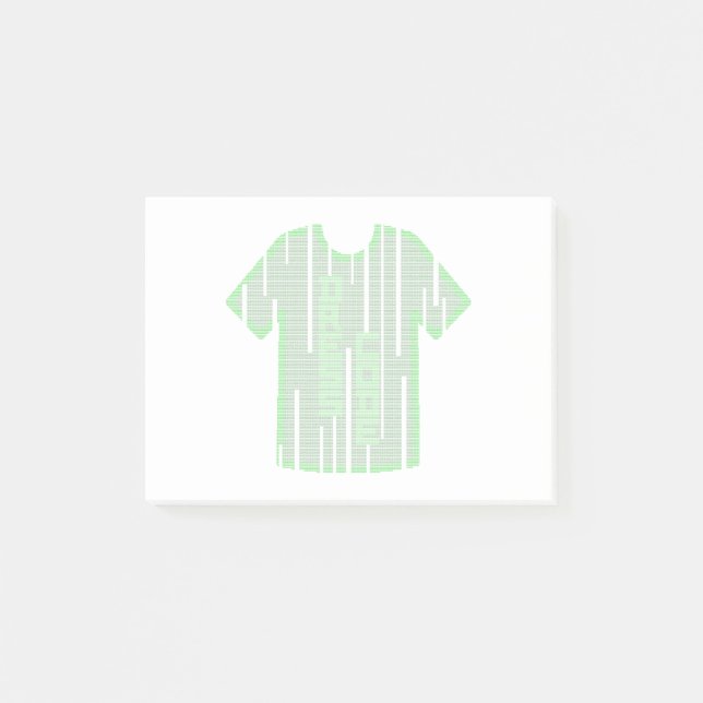 DRESS CODE! (Geek, Mode, Computer) Post-it Klebezettel (Vorderseite)