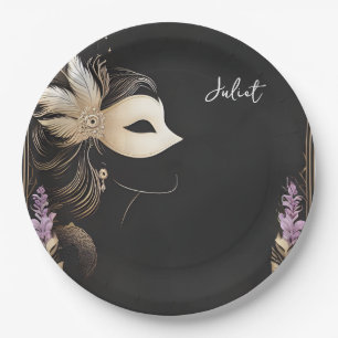 Dress-Code Prom Masquerade Ball Brautparty Pappteller