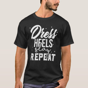Dress Heelse Woman Studentinnenverbindung Party T-Shirt
