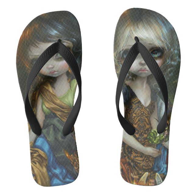 "Dress of Sinners, Dress of Saints" Flip Flops (Fußbett)