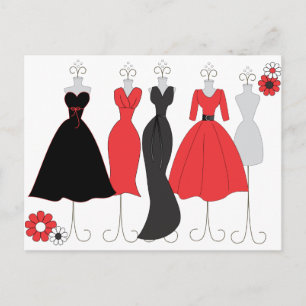 Dress Shop-Daisy Thema Postkarte