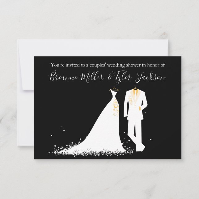 Dress & Tux - Polterabend für 3 x 5 Paare Einladung (Vorderseite)