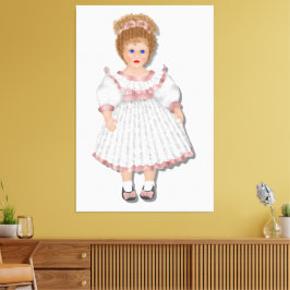 Dress up Girl Wall Art Canvas Print Leinwanddruck