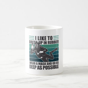 Dress up in Rubber Scuba Diver Kaffeetasse