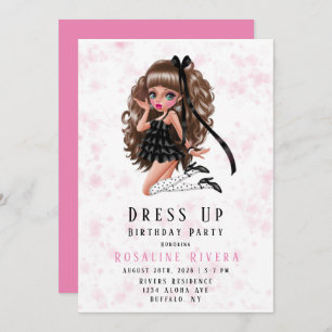 Dress up Preteen Girl Birthday Party Einladung
