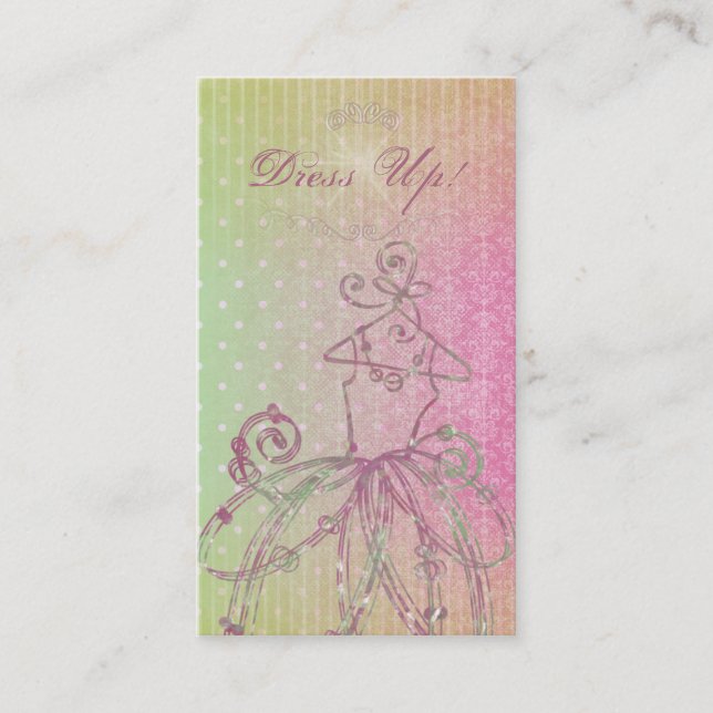 Dress up! Visitenkarten Visitenkarte (Vorderseite)
