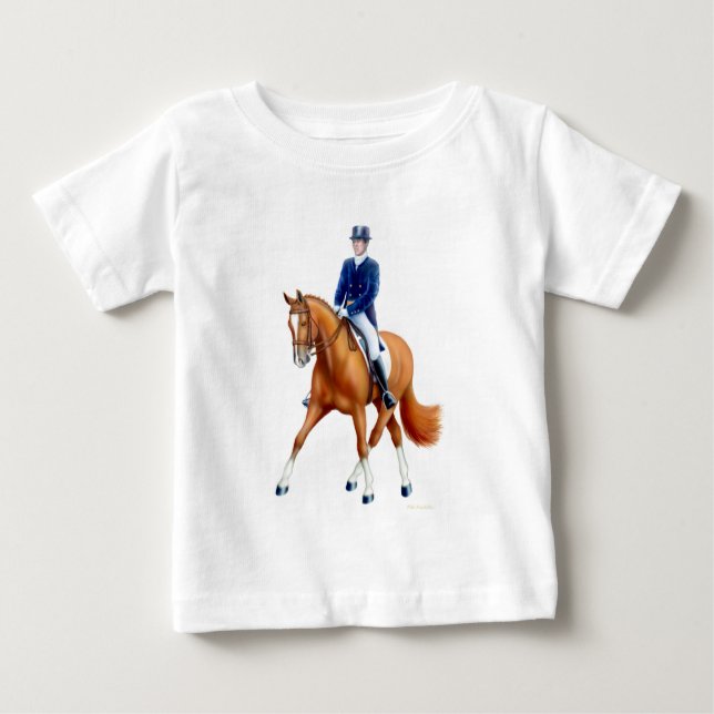 Dressage-Baby-Säuglings-T - Shirt (Vorderseite)