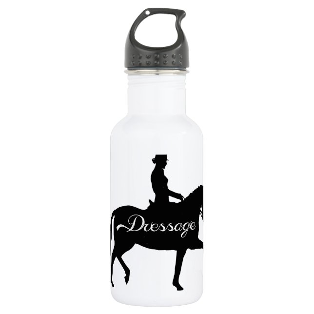 Dressage! Edelstahlflasche (Vorderseite)