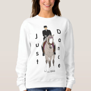 Dressage Grulla Pferd und Reiter Sweatshirt