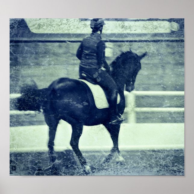 Dressage Grunge Poster (Vorne)