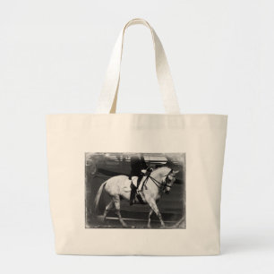 Dressage Horse Grunge Jumbo Stoffbeutel