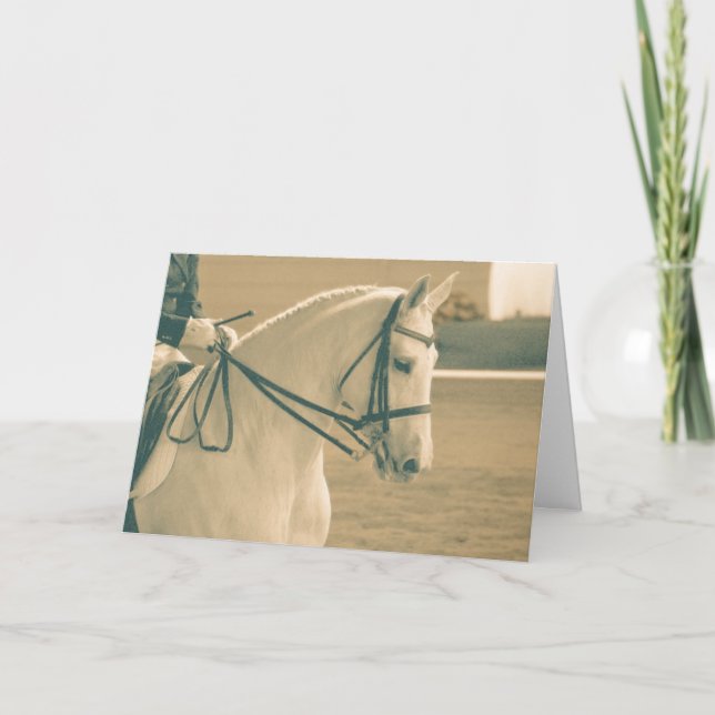 Dressage Horse Karte (Vorderseite)