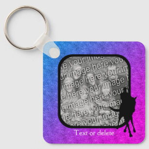 Dressage Horse Photo Template Personalized  Schlüsselanhänger