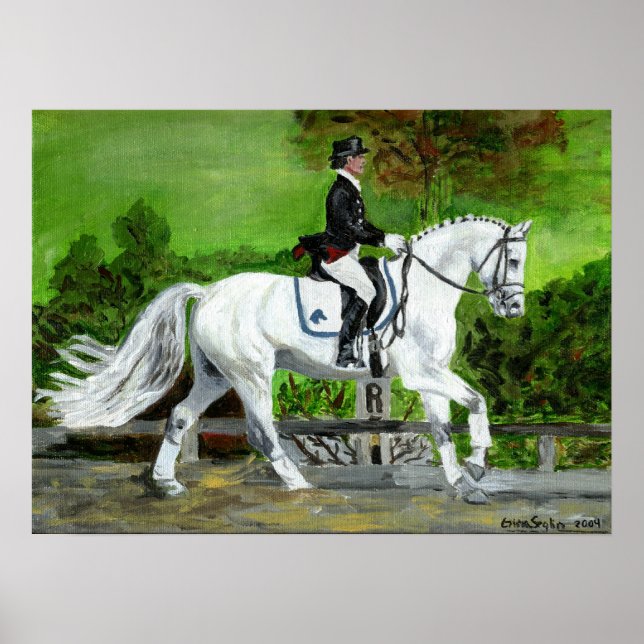 Dressage Horse Portrait I Poster (Vorne)